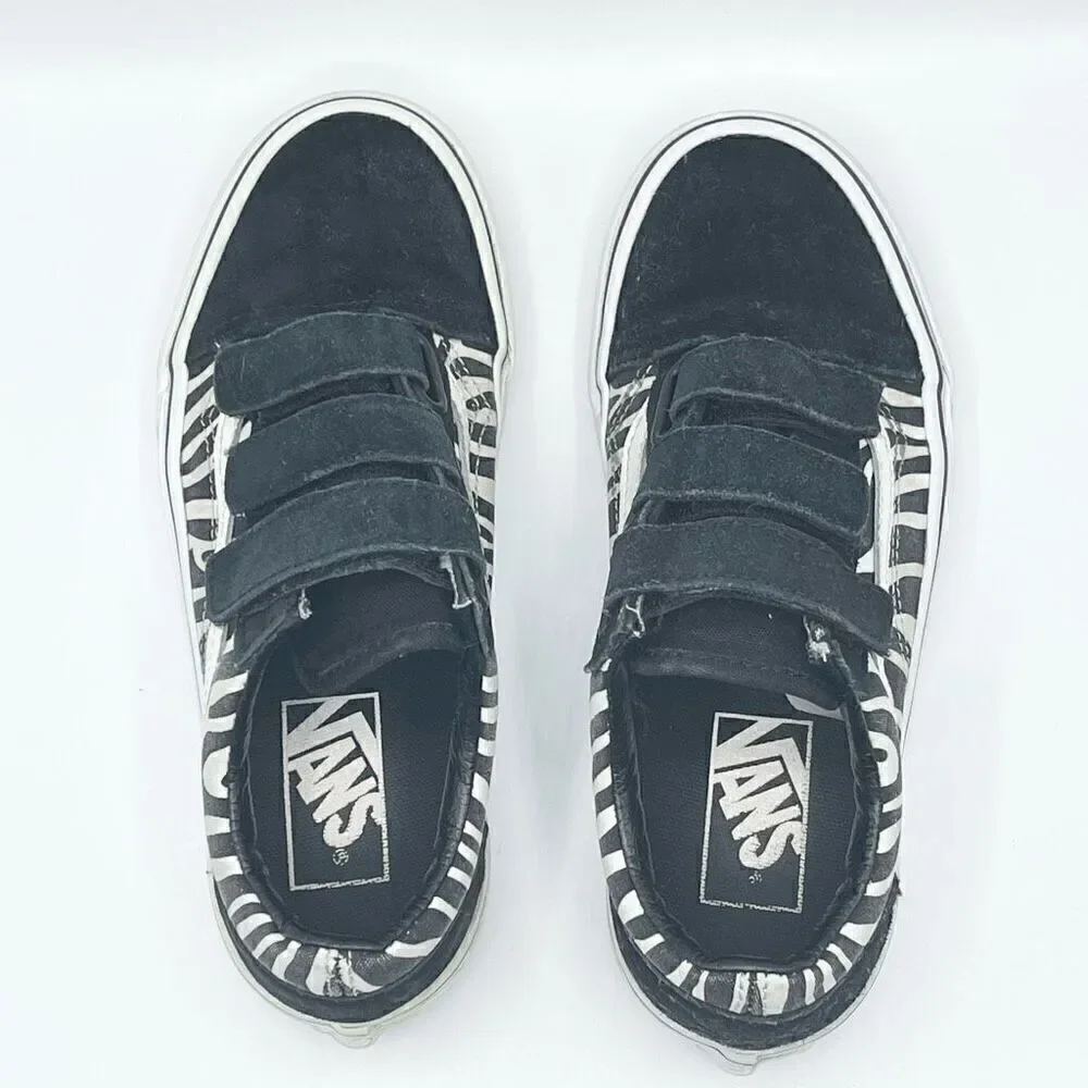 Vans Sk8-Hi low zebra print aplix sneakers - Women’s US  5 / Men’s US 3.5